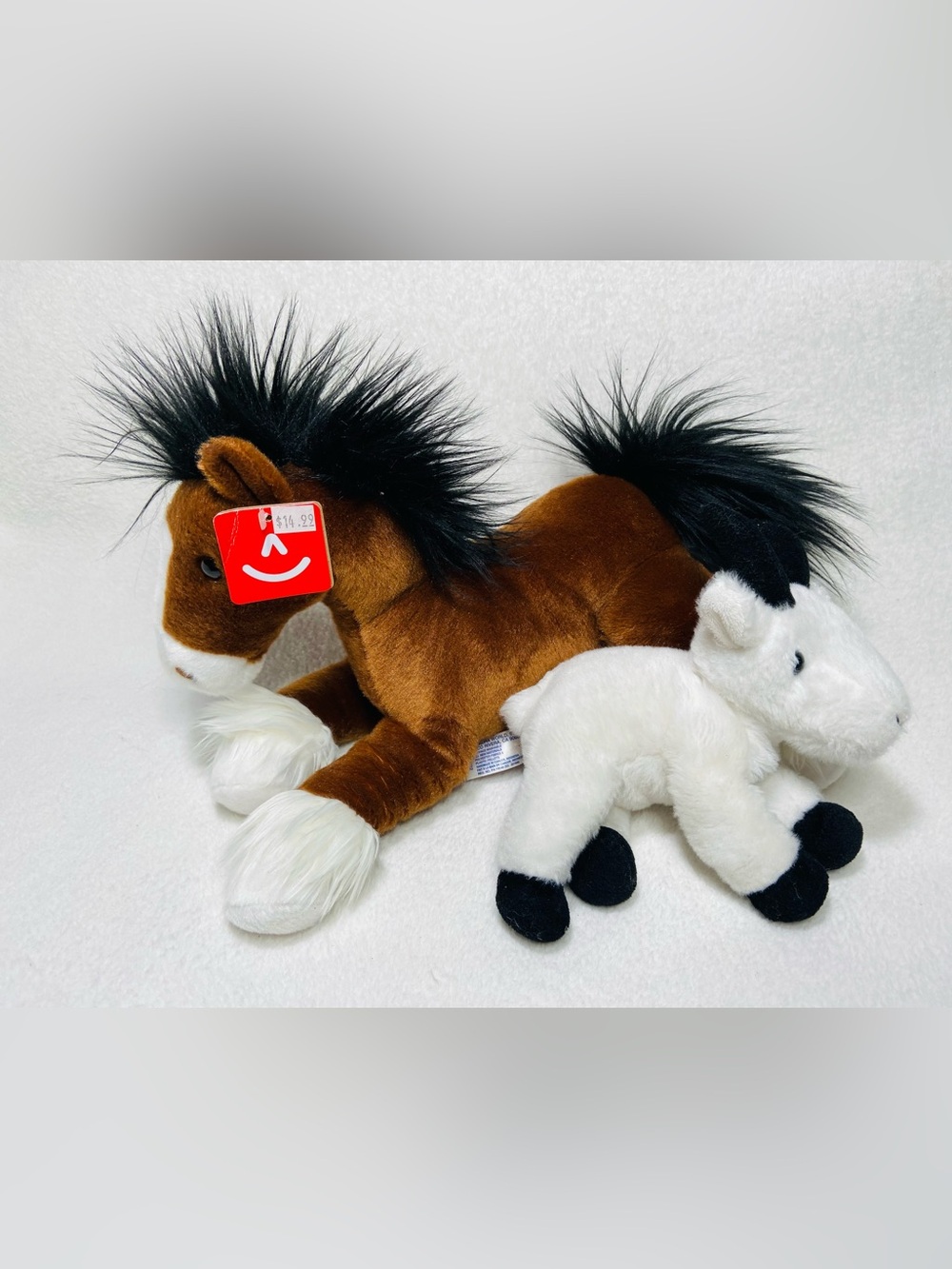 Aurora Plush Toys Aurora NWT Brown Horse + White Goat Plush